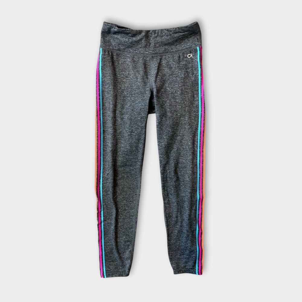 Gap Charcoal Gray GapFit Side Stripe Sport Leggings M